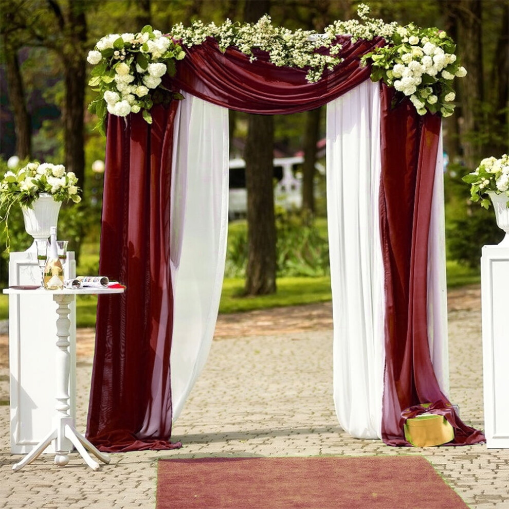Wedding Arch Draping Fabric Sheer Backdrop 216.5 In 9402001719669