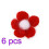 6Pièces Boules Laine Fleurs Cinq Pour Décoration DIY 1