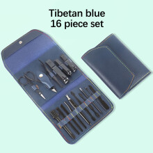 Professional 12-Piece Manicure Set with Stainless Steel Nail Clippers, File & Case—Compatible with Sharp