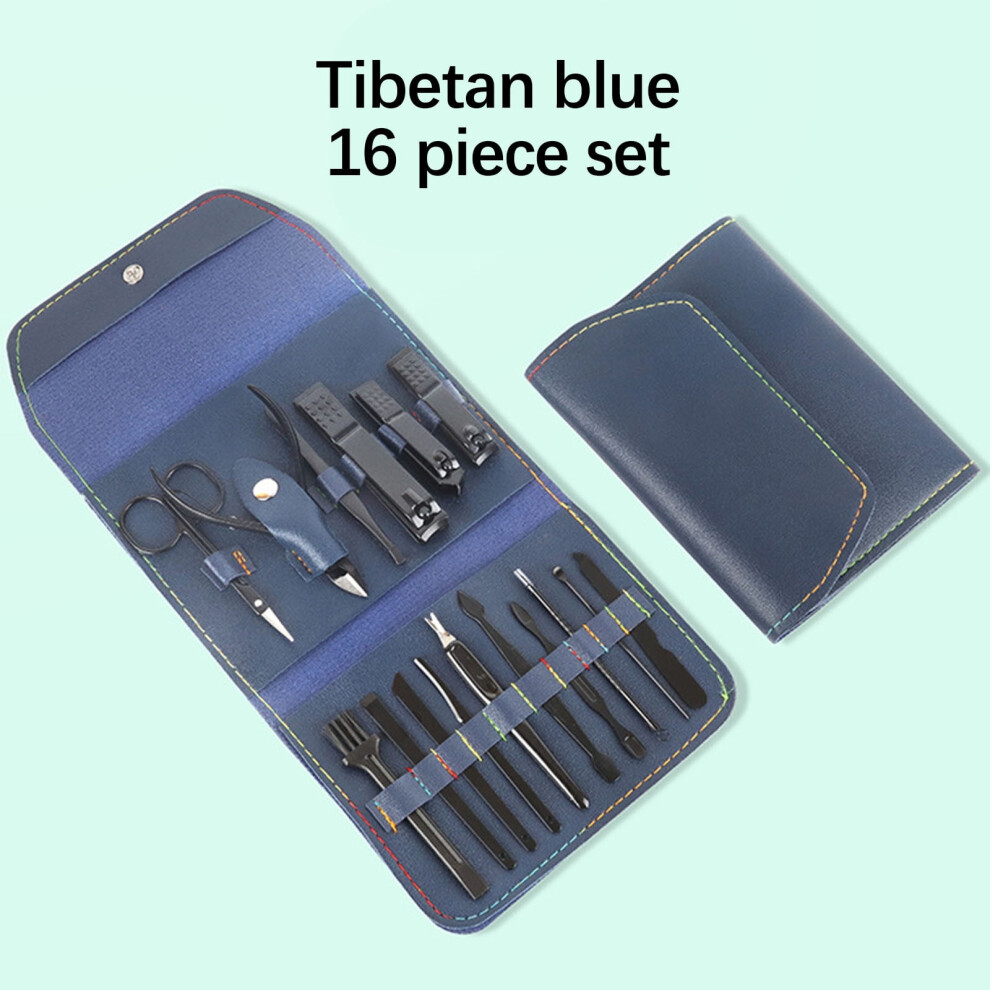 Professional 12-Piece Manicure Set with Stainless Steel Nail Clippers, File & CaseâCompatible with Sharp