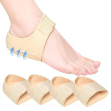 2Pcs Gel Heel Protectors for Plantar Fasciitis, Heel Pain & Cracked Heels – Unisex, Compatible with Most Shoes