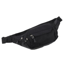 2Pcs Black Crossbody Bag Portable For Men Sports Users 14.2x5.9x2in