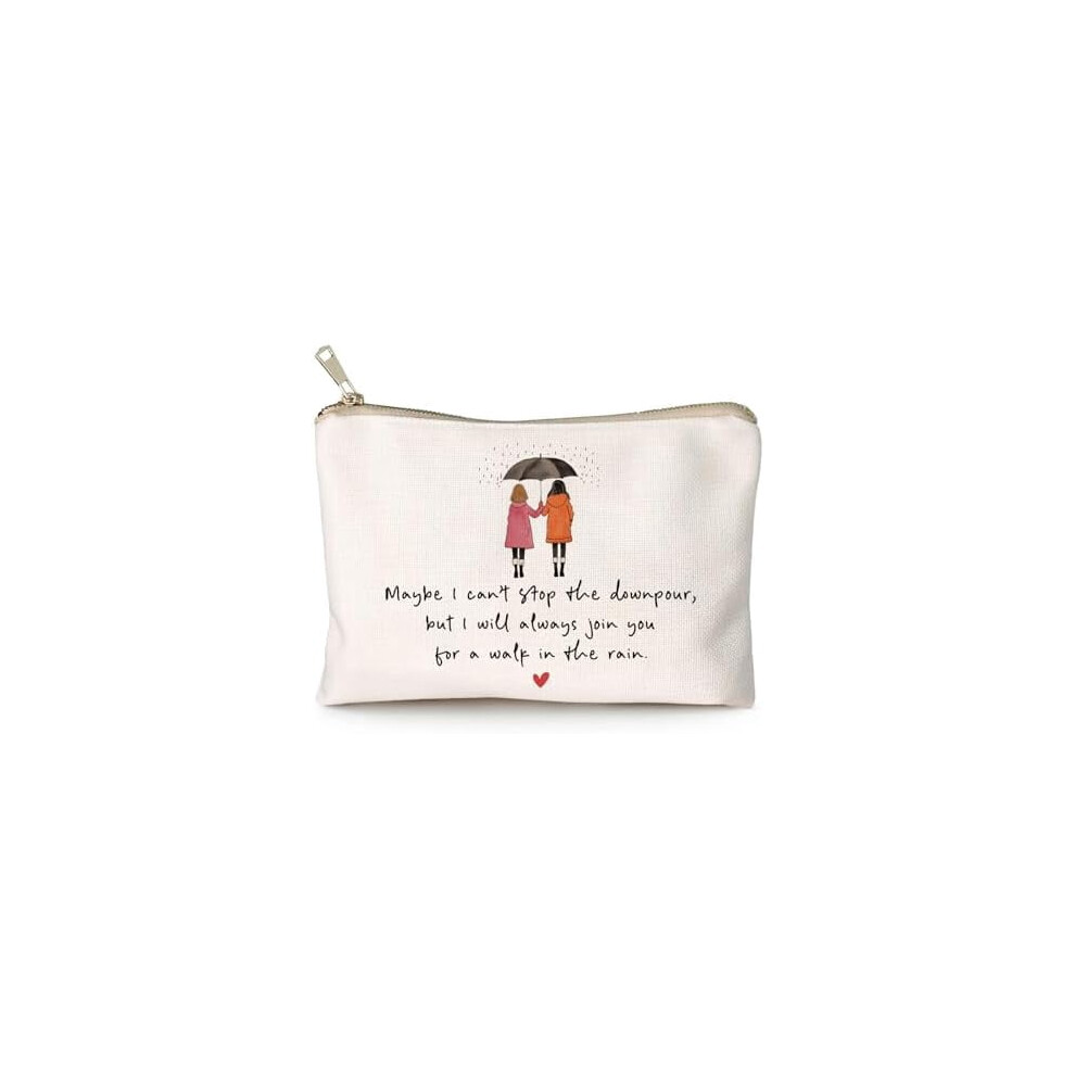 Linen Cotton Cosmetic Bag â Neutral Travel Toiletry Pouch