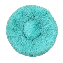 40-110 cm rund kjæledyrseng for stor hundeseng supermyk katteseng lang plysj hundeseng for mellomstore hundesenger vintervarm soveplass