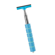 Edelstahl-Rückspiegel-Wischer, ausziehbarer Glasreiniger, Blau