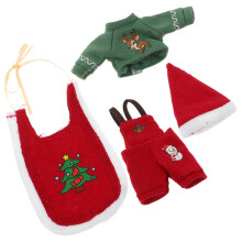 2Ensembles Habits Elfe Noël Tissu Overalls Multicolores Hiver