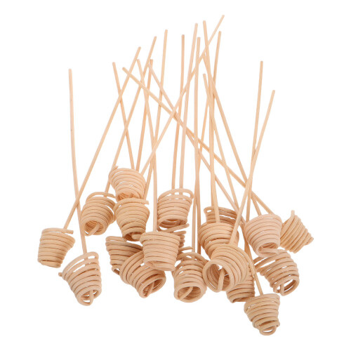 40Pcs Decorative Wavy Rattan Diffuser Refill Sticks for Home Fragrance