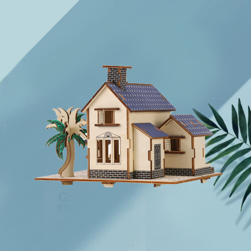 Ornement Maison En Bois Artisanat Manuel Décor