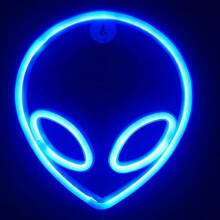 LED Neon Sign,Alien Neon Sign Night Light Wall LED Neon Lamp USB Battery Powered Led Neon Light Sign for Home Bedroom Bar Party Decoration
