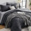 Queen Comforter Set Ultra Soft Grey 7-Piece 1