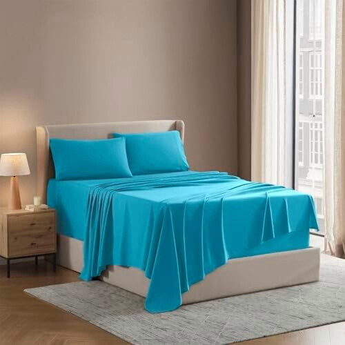 Queen Microfiber Lakanset 4-delars Deep Pocket