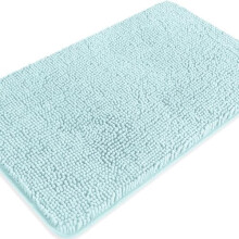 Aqua Badrumsmatta Absorberande Tvättbar Halkfri Chenille 20x