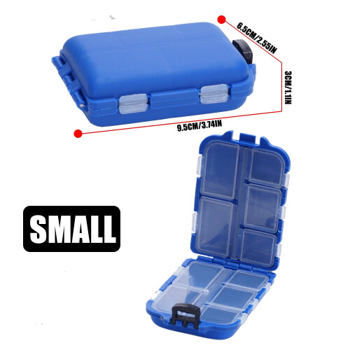 Fishing Bait Storage Box Portable Double-Sided 1 Pack
