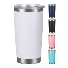 Gobelet isotherme Arctic Tumbler de 590 ml (20 oz) en acier inoxydable, idéal pour le camping et les voyages. Couvercle anti-éclaboussures, double