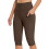 Dames wandelcapri's, sneldrogende, effen cargo cropped yogabroek 1