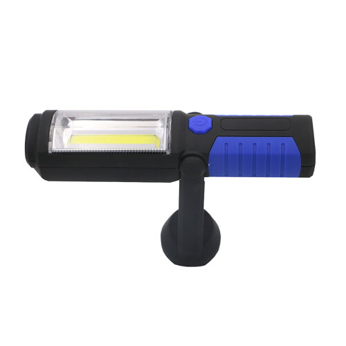 Υπέροχος επαναφορτιζόμενος φακός USB COB και LED USB, βάση εργασίας με μαγνητικό