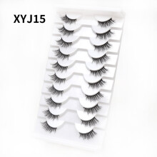 Katzenaugen-Halbaugen-Wimpern, natürlich dicht, 10 Paar