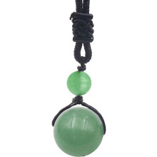 Kristallen chakra ketting met hanger van natuurlijke edelsteen (1 stuk)