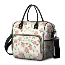 Sac à lunch isotherme étanche à imprimé floral Pioneer Flower pour femmes – Travail, plage, voyage, pique-nique, camping