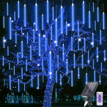 Solar Meteor Shower Lights, 10-Tube240-LED