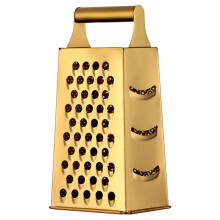 OUNONA Duty Stainless Steel Grater Multi-use Grater 23.90X11.30X8.50CM Golden