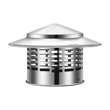 Xqxayjr 304 Stainless Steel Chimney Cap – Rainproof, Bird/Rodent Proof, Mesh Screen, Easy Install, Compatible with Standard Flues
