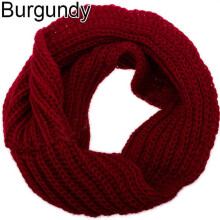 Ayyufe Fashion Unisex Winter Warm Infinity Circle Cable Knit Cowl Neck Long Scarf Shawl