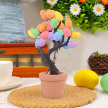 Osterbaum-Topfdekoration für die Frühlingsfeiertage, festliche Dekoration für Haus und Garten, saisonale Dekoration für den Innenbereich