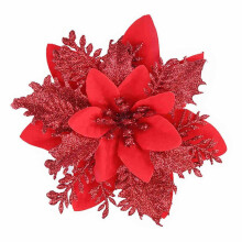 16 stelle di Natale rosse e dorate con glitter e clip – Decorazioni fai da te per matrimoni, addii al nubilato, torte in stile boho e centrotavola