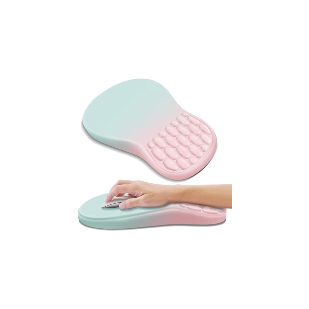 Ergonomic Mouse Pad With Memory Foam Wrist Rest And 9132278305936