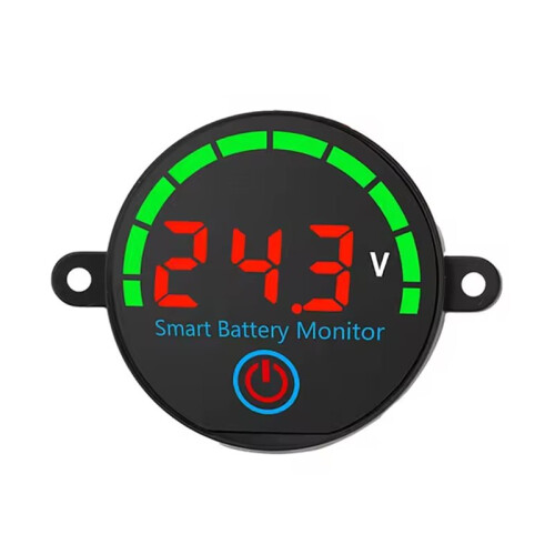 LED Battery Level Indicator Digital Voltmeter with Screw Hole Voltage Charge Tester Lithium Battery Capacity Board Red 1