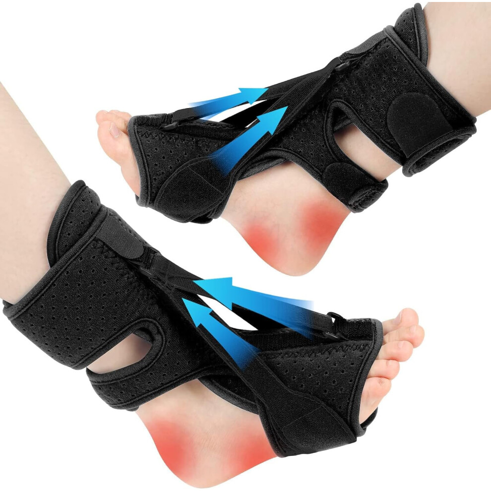 Upgraded Plantar Fasciitis Night Splint with 3-Adjustable Aluminum Bar for Pain Relief â Compatible with All Sizes