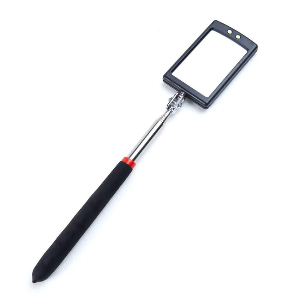 Inspection Mirror Lighted Mechanic Telescoping Illuminate Swivel Extendable New L3f0 9149926196563