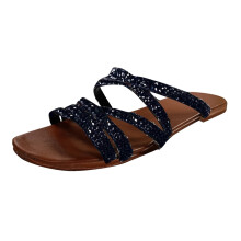 Women's Sandals Flip Flops Beach Slippers Summer Rhinestones Flat Shoes Slippers for Women Clearance