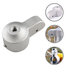 OUNONA Flagpole Decorations Flag Pole Replacement Parts Aluminum Silver 1Pcs