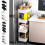 4-Tier Rolling Storage Cart with Lockable Wheels – Compatible with Kitchen, Bathroom & Office 1