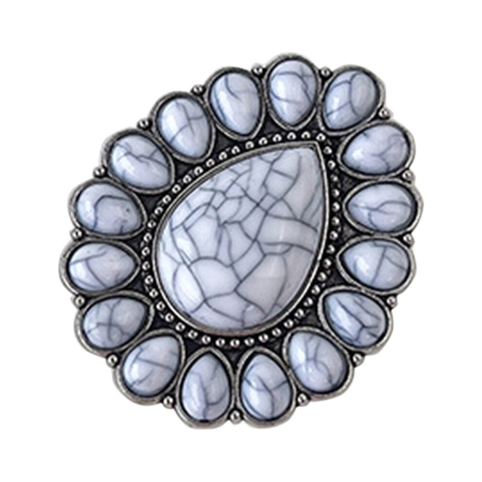 Phone Holder Grip Irregular Texture Teardrop Flower For Phone Holder Ring Expandable Collapsible Phone Stand Turquoise 9180479141549
