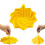 Gullfarget mini sensorisk fidgetstjerne – 3D-printet, 887,5 cm 1