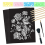 Scratch Art Paper Set – 50 Black A4 Sheets with Styluses 1
