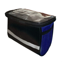 Bolsa de armazenamento impermeável de grande capacidade para guidão dianteiro de bicicleta.