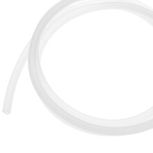 Cordão de debrum de espuma de silicone firme para estofamento, 78,7 polegadas (200 cm), 10 mm, em borracha sólida branca, para alças de bolsas,