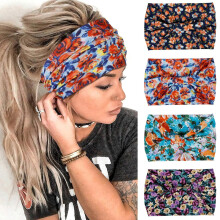 Breite Stirnbänder für Damen, schwarze, stylische Kopftücher, Boho-Haarbänder, dicke Haarbänder, großes afrikanisches