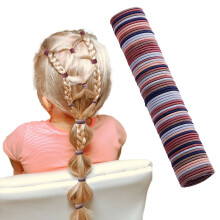 50 petits élastiques à cheveux en spirale pour cheveux fins, sans abîmer les cheveux, couleurs assorties, élastiques en nylon doux et sans