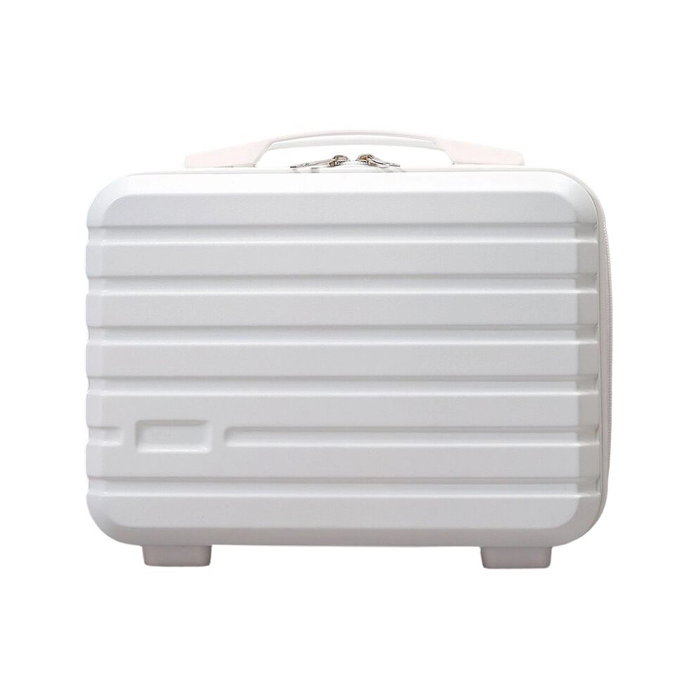 Photos - Cosmetic Bag Hand Luggage , Women'S Bag, Company Gift Small , Toiletries Stylish Vintage Suitcase Student White