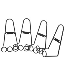 Lot de 4 supports muraux décoratifs en métal pour assiettes, cadres photo et œuvres d'art. Présentoir multifonctionnel pour assiettes et photos.