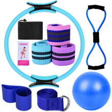 Pilates Essentials Kit voor vrouwen – Booty Bands, 25 cm yogabal, figure-8 banden en stretchbanden – Compatibel met Better Me