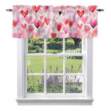 Valentinsdagshjerte i akvarellfarget stil (132 x 43 cm), stanglomme, kompatibel med kjøkken, soverom, bad, stue