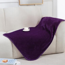 Waterproof Pet Blanket for Small Dogs & Cats, Reversible Sherpa Fleece Throw, Washable Couch Protector (Dark Purple, 30x40")