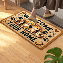 Tapis de porte antidérapant en polyester 19,7 x 31,5 pouces
