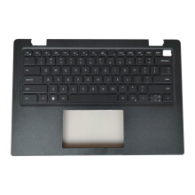 Apoio para as mãos preto com teclado retroiluminado para Dell Latitude 3420